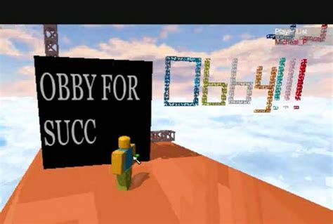 obby for succ roblox